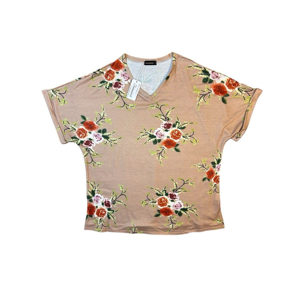 Fantaslook Women's Size XL V-Neck Top ‎ NWT
